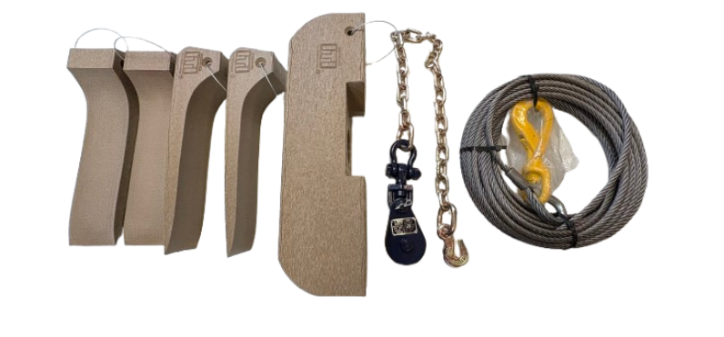 Rollback Kit W/ 50' Steel Core Cable, Snatch Block & ITI Skate Kit