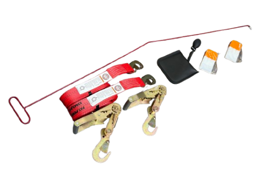 2 Pack Snap Hook Strap with Ratchet Handles and 4 Piece Lock Out Kit