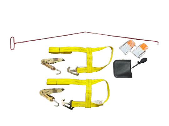 2 Pack Jerrdan MPL Basket Straps with Finger Hook Ratchet Handles and lock Out Kit