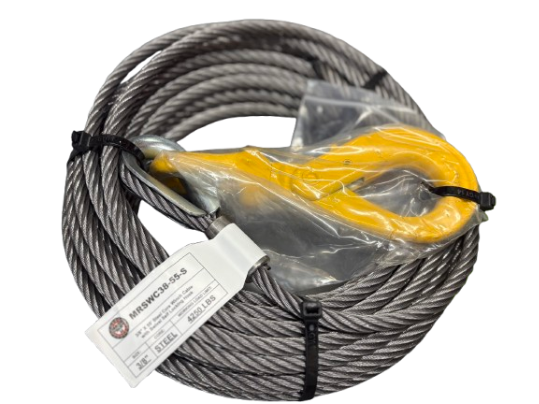 Standard Rollback Tie Down Kit with 3/8" X 55' Steel Core Winch Cable