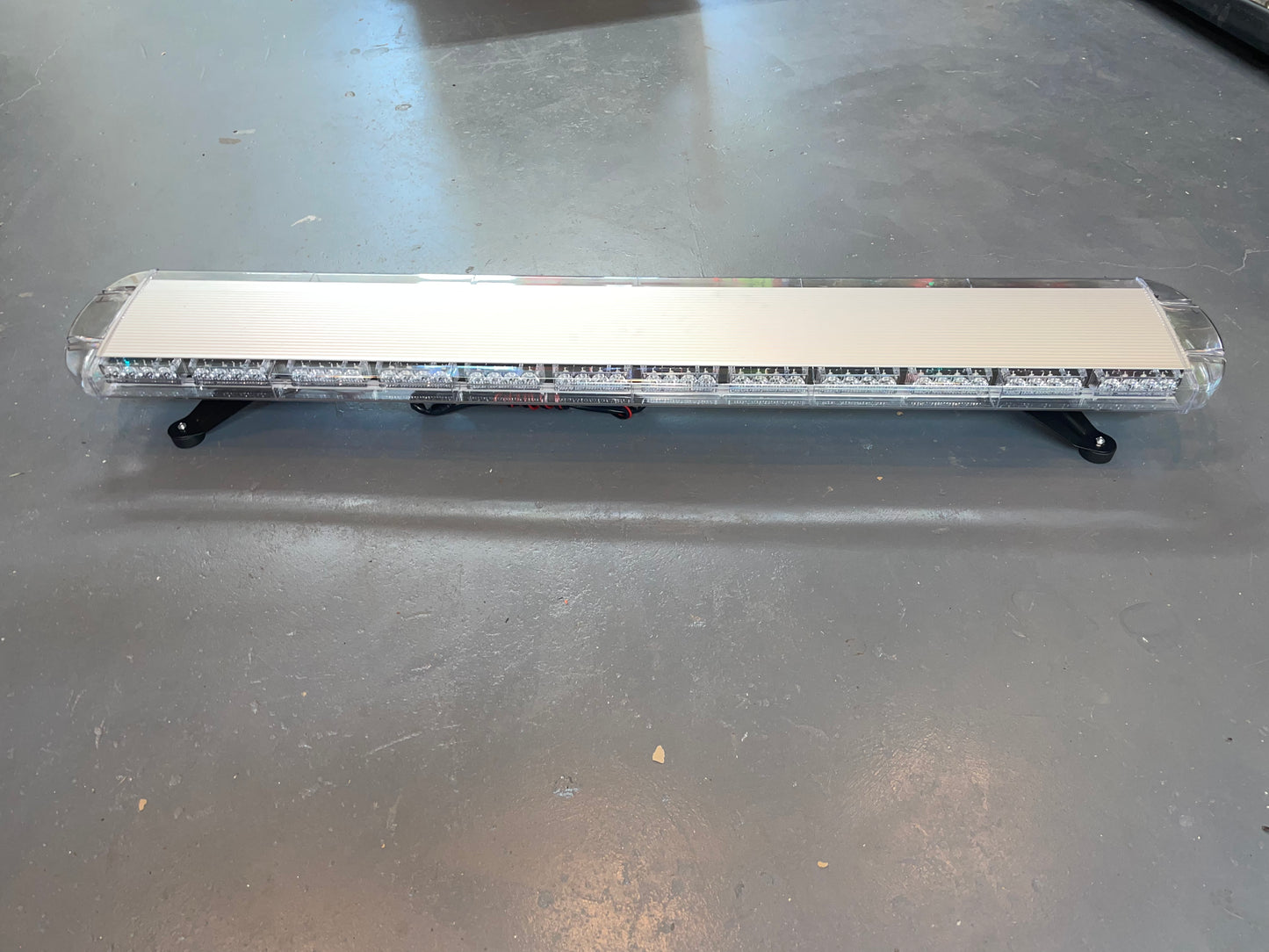 55” LED White / Amber 104 LED Wrecker Beacon Light Flashing Strobe Bar