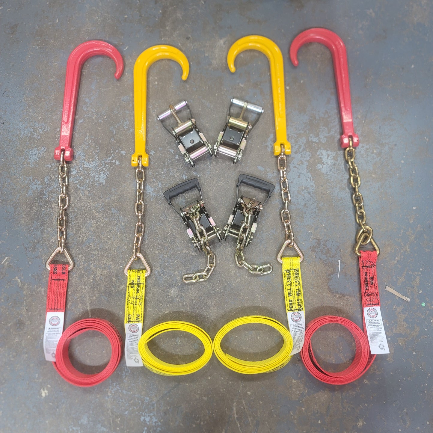 15" J Hook w/ 12" Chain & 10ft Premium Webbing