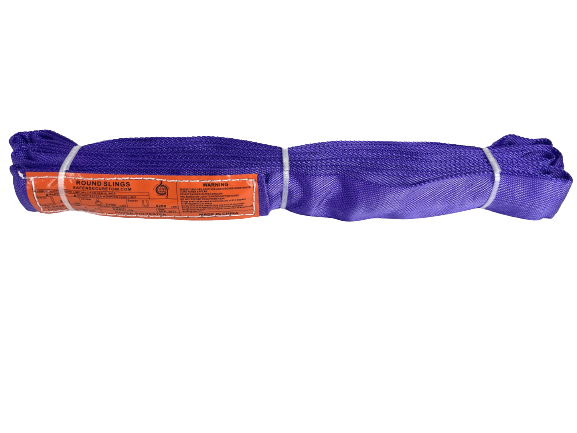 Round Sling Purple 8 ft 2600 lbs Vertical, 5200 lbs Basket WLL
