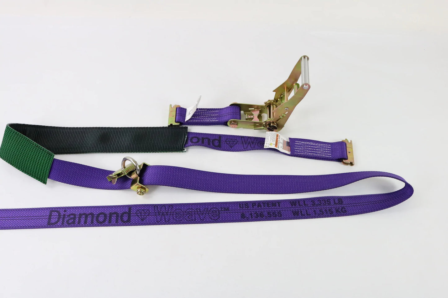 4 Pack E-Track Diamond Weave wheel Strap