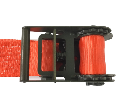 3" x 6' Short Handle Ratchet Underlift Strap W/ Cordura Sleeve