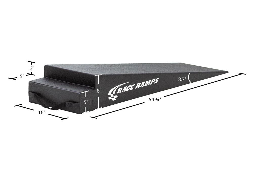 Race Ramps Extra Wide Trailer Ramp 8" H - 8.7 Degree Approach Angle