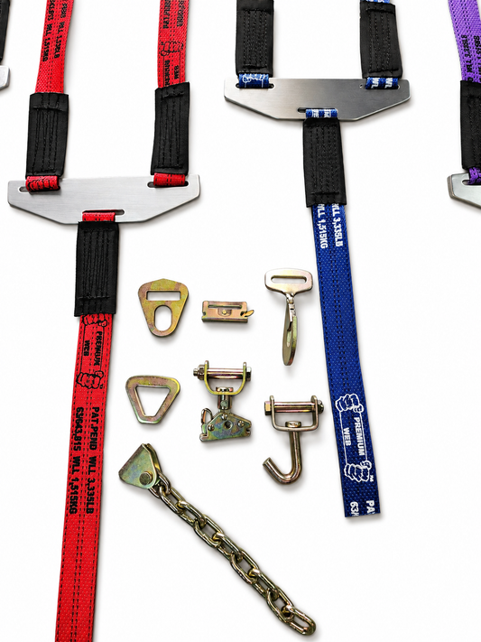 Race Car and High end vehicle Rear Spreader Bar and Strap Pack (Custom Hardware, made to order)