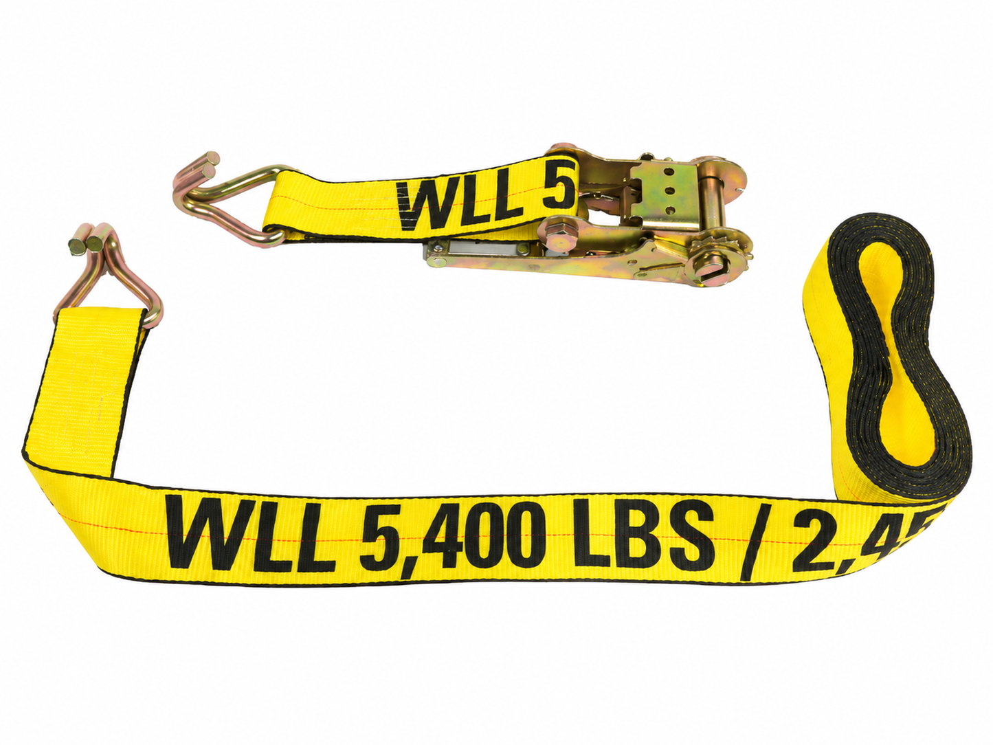 3" X 30' Ratchet Assembly w/ Wire Hooks 5,400 lbs WLL