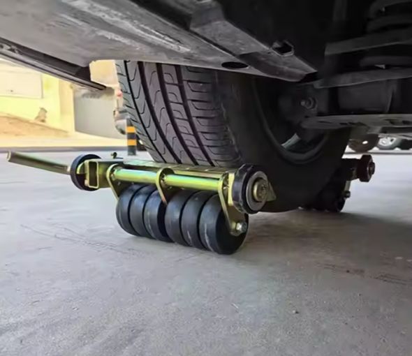 Heavy Duty Crank over Repositioning Wheel Dolly