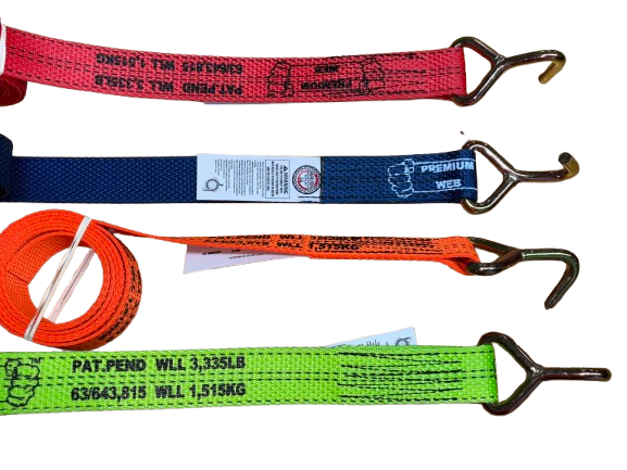 Wheel Lift Straps 2" X 10' PREMIUM WEB Finger hook
