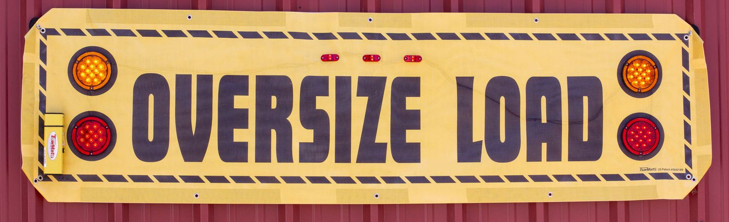 TMBN8SXR – 8' WIRELESS LIGHTED OVERSIZE LOAD BANNER