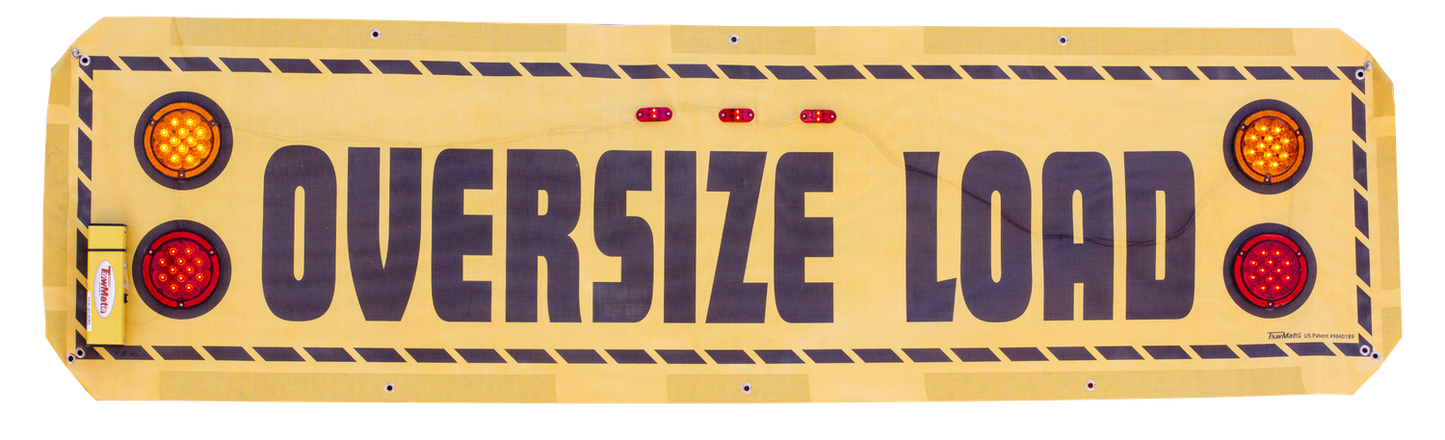 TMBN8SXR – 8' WIRELESS LIGHTED OVERSIZE LOAD BANNER