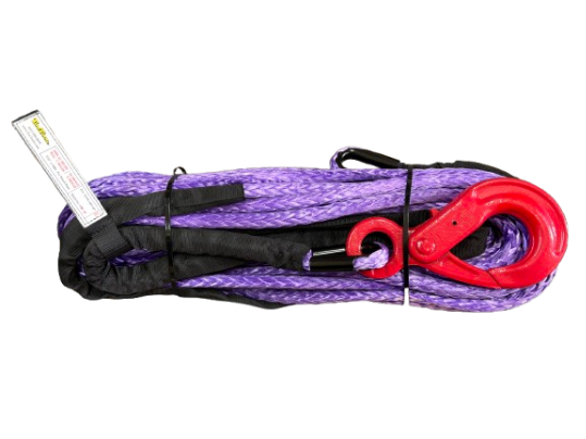 7/16" x 100' SYNTHETIC ROPE EXTENSION WITH SELF LOCKING HOOK