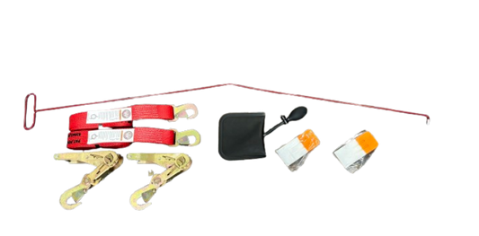 2 Pack Snap Hook Strap with Ratchet Handles and 4 Piece Lock Out Kit