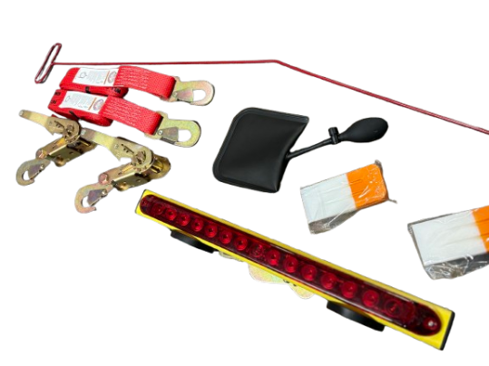 2 Pack Snap Hook Strap with Ratchet Handles, 4 Piece Lock Out Kit and Towmate