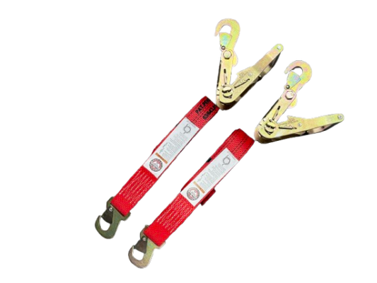 2 Pack Snap Hook Strap with Ratchet Handles