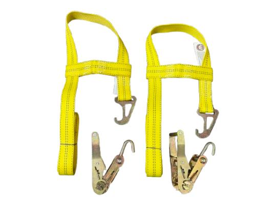 2 Pack Jerrdan MPL Basket Straps with Finger Hook Ratchet Handles