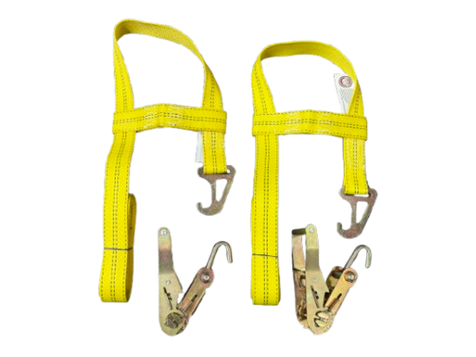 2 Pack Jerrdan MPL Basket Straps with Finger Hook Ratchet Handles