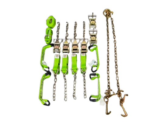 Standard Rollback Tie Down Kit with RTJ Chain Bridle