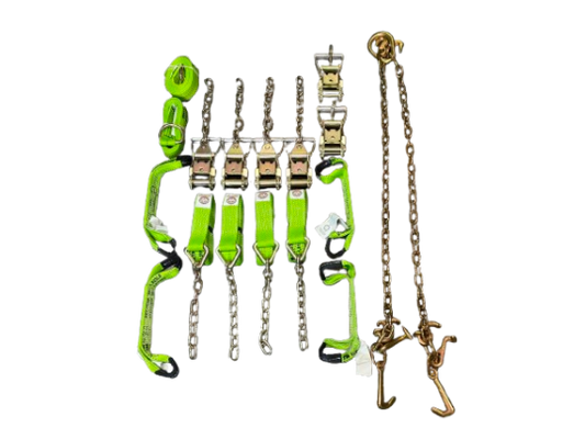 Standard Rollback Tie Down Kit with RTJ Chain Bridle