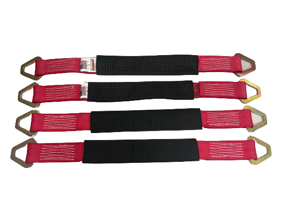 4PK Axle straps with Protective Codura Sleeve