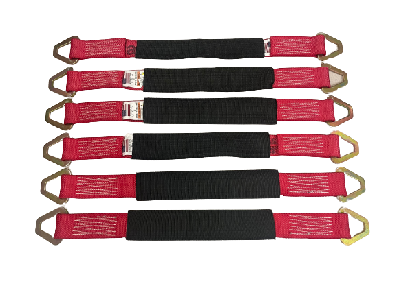 6PK 2" X 24" Axle Straps with Protective Codura Sleeve