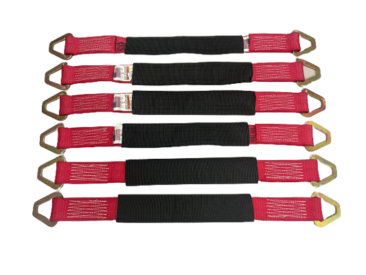 6PK 2" X 24" Axle Straps with Protective Codura Sleeve