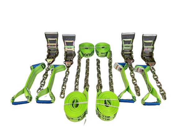 14' 8 Point Kit with Chain Tails and GRADUAL release Ratchet handles