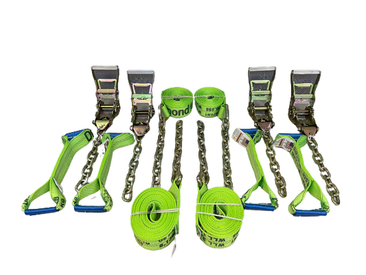 14' 8 Point Kit with Chain Tails and GRADUAL release Ratchet handles