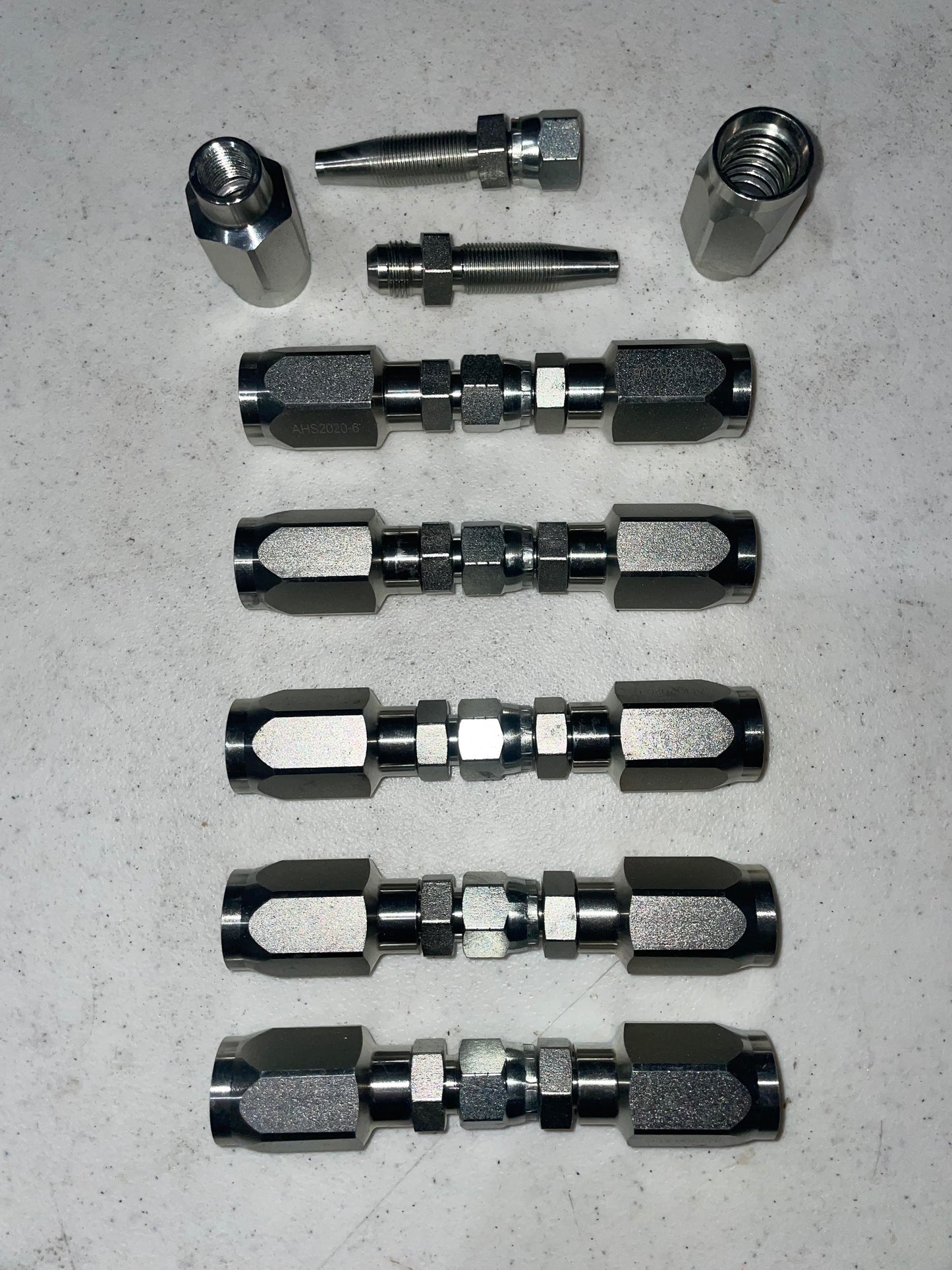 6 Pack of 3/8" Hydraulic Hose Field Repair kits