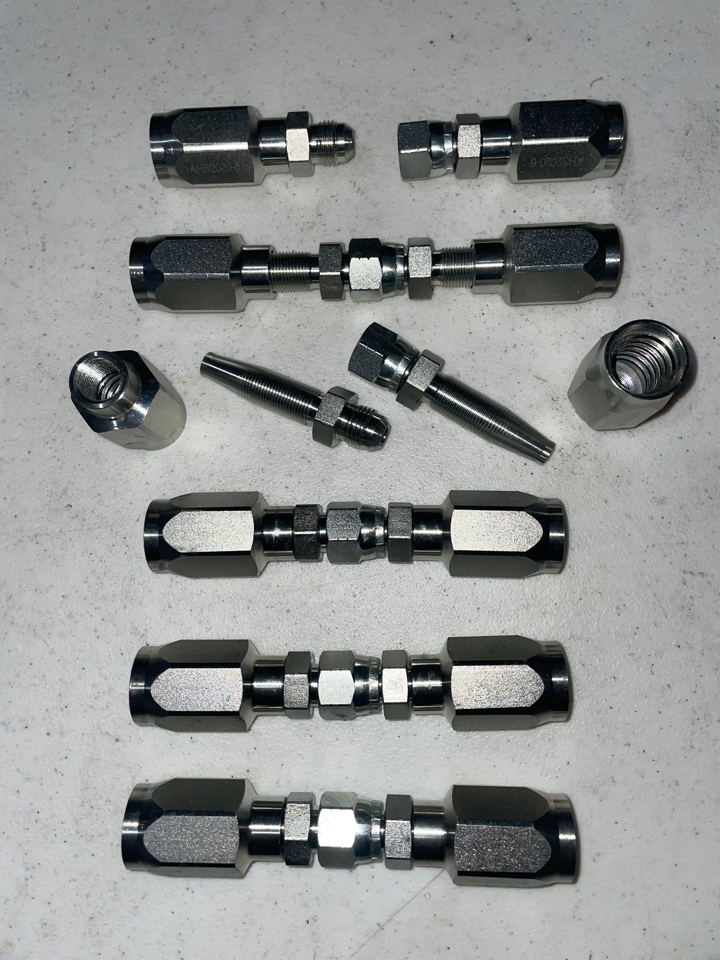 6 Pack of 3/8" Hydraulic Hose Field Repair kits