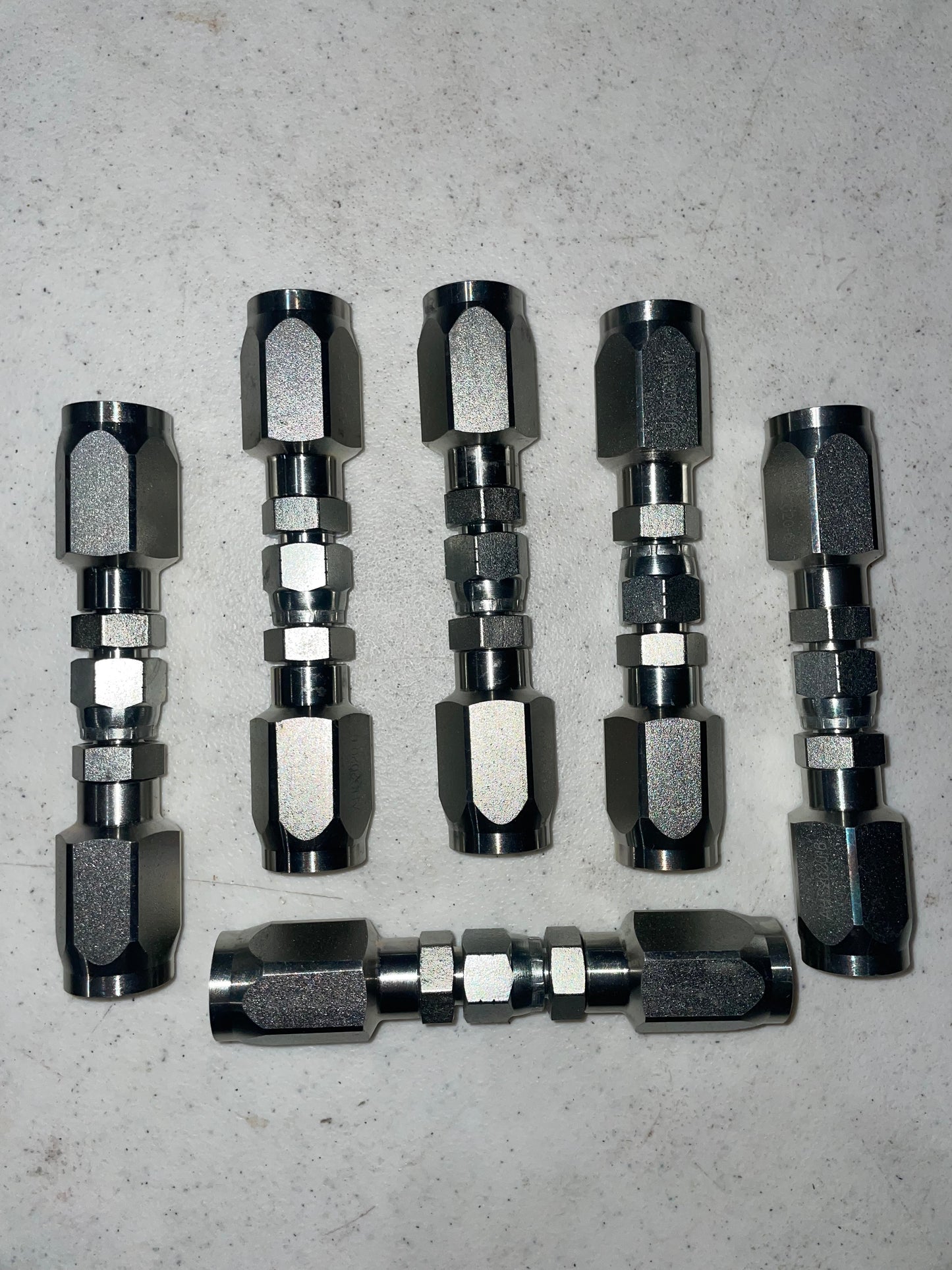 6 Pack of 1/4" Hydraulic Hose Field Repair kits