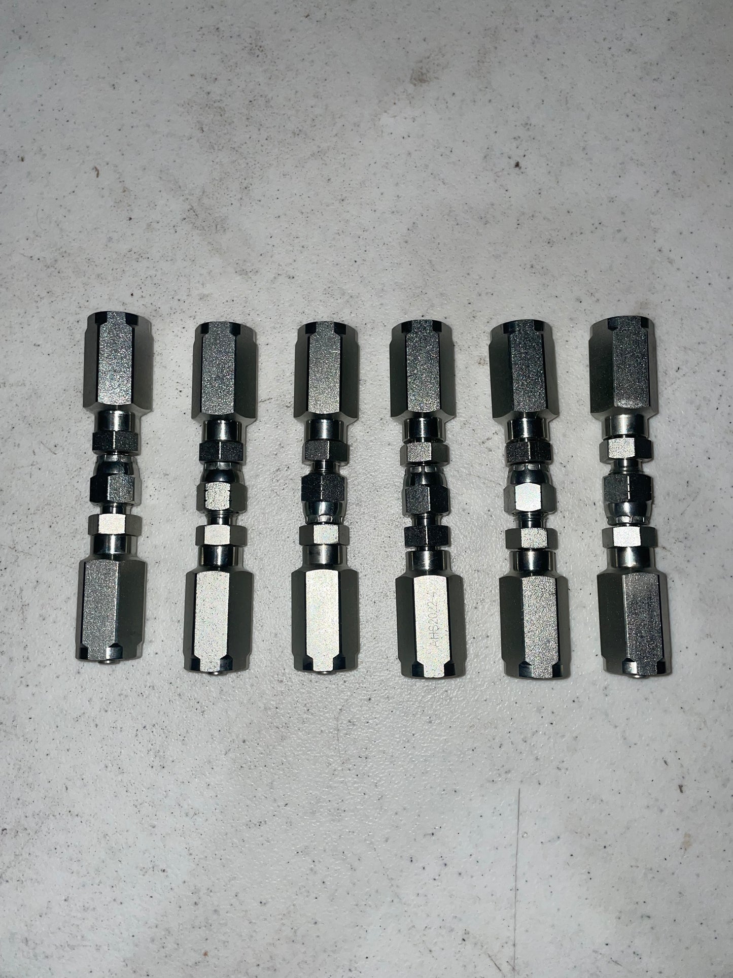 6 Pack of 1/4" Hydraulic Hose Field Repair kits