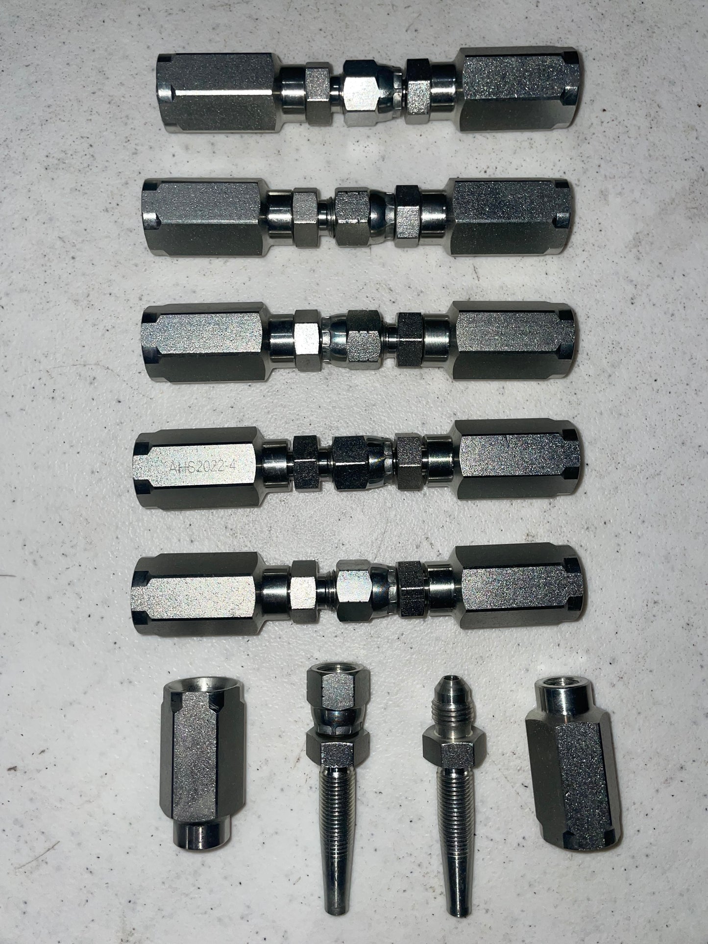 6 Pack of 1/4" Hydraulic Hose Field Repair kits