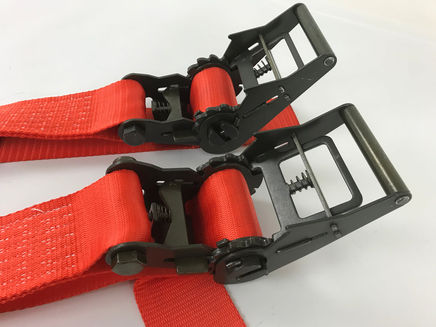 2 Pack Underlift Tow Tie Down Straps with Ratchet handles
