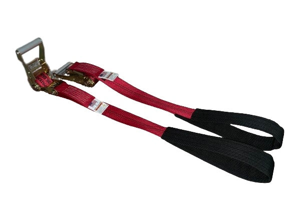 2 Pack of 2" X 6' Tow Underlift Towing Tie Down straps