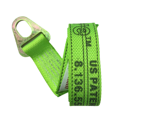 2" x 8' PREMIUM WEAVE Chevron Wheel Lift Strap with Oval Hole hardware