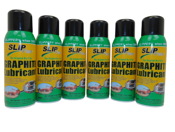 6 Pack of 12 OUNCE Aerosol Cans of SLIP Plate