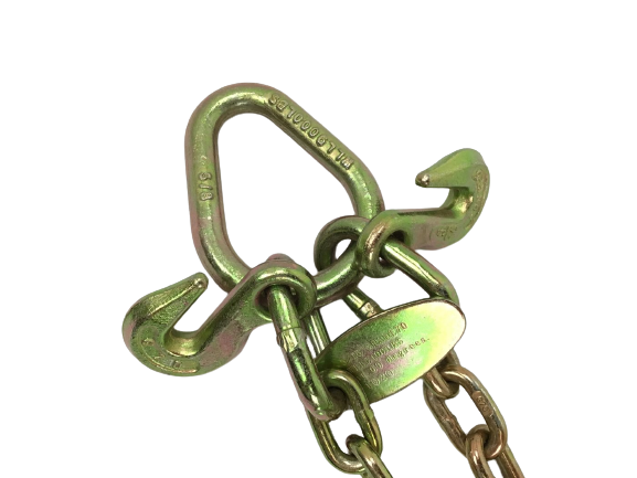 24" V Chain with 15" J Hooks and T-J hooks