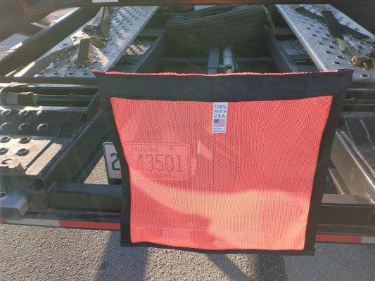 Safety Flag-With Bungee Cord with Reinforced Edge- Made in the USA