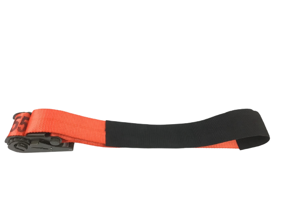 3" x 6' Short Handle Ratchet Underlift Strap W/ Cordura Sleeve