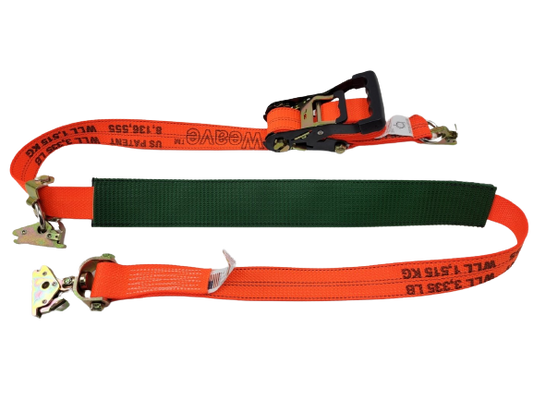 10ft E-Track Wheel Strap- Swivel and Low Pro Idlers- Low Pro Sleeve- O-Ring Ratchet