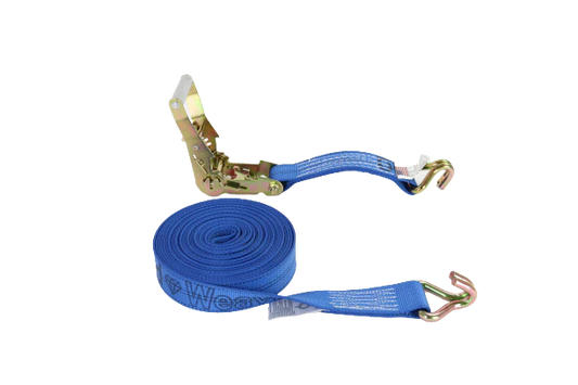 2" X 30' Diamond Weave Webbing, Ratchet Strap with 10K Wire hooks