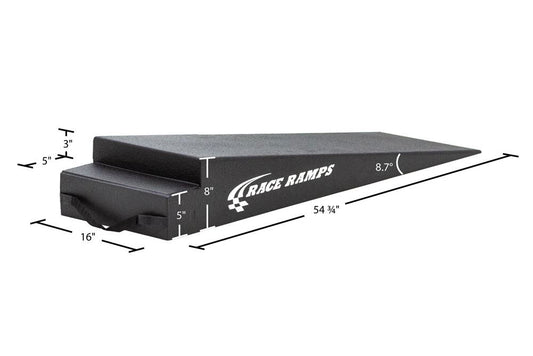Race Ramps Extra Wide Trailer Ramp 8" H - 8.7 Degree Approach Angle