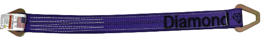 24" Triple ply Axle Strap in Diamond Weave for Car Hauler & Towing